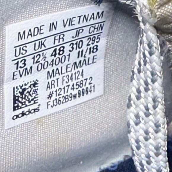 Adidas Nite Jogger Active Royal Blue Sneakers US Men's Size 13 - Picture 7 of 9